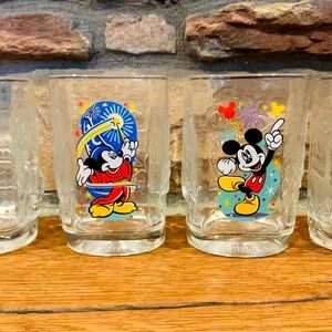 Disney Mickey Mouse Glass Set - Red, Blue, Yellow